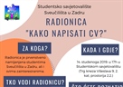 Radionica "Kako napisati CV?" - 14. studenoga 2019. godine