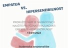 Radionica "Empatija vs. hipersenzibilnost" - 13. siječnja 2022.