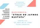 Radionica "Strah od javnog nastupa" - 21. travnja 2022.