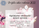 Radionica "Optimalni okolinski uvjeti učenja" - 28. travnja 2022.