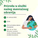 Radionica „Priroda u službi našeg mentalnog zdravlja“ -  16. svibnja 2023.
