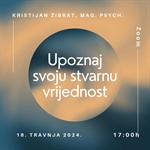 Online radionica "Upoznaj svoju stvarnu vrijednost" - 18. travnja 2024.