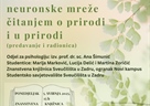 Predavanje i radionica "Probudimo neuronske mreže čitanjem o prirodi i u prirodi"