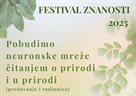 Predavanje i radionica "Probudimo neuronske mreže čitanjem o prirodi i u prirodi"