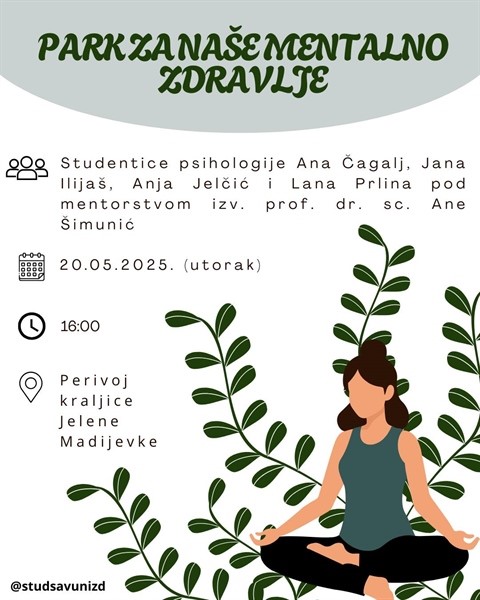 Radionica "Park za naše mentalno zdravlje"